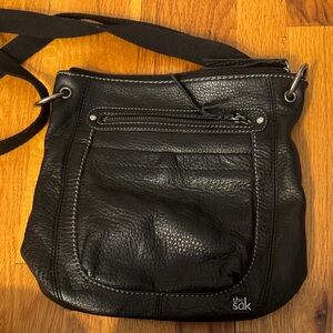 The Sak Black Textured Crossbody Bag